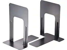 Officemate - Steel Book Ends, 9"H - Black