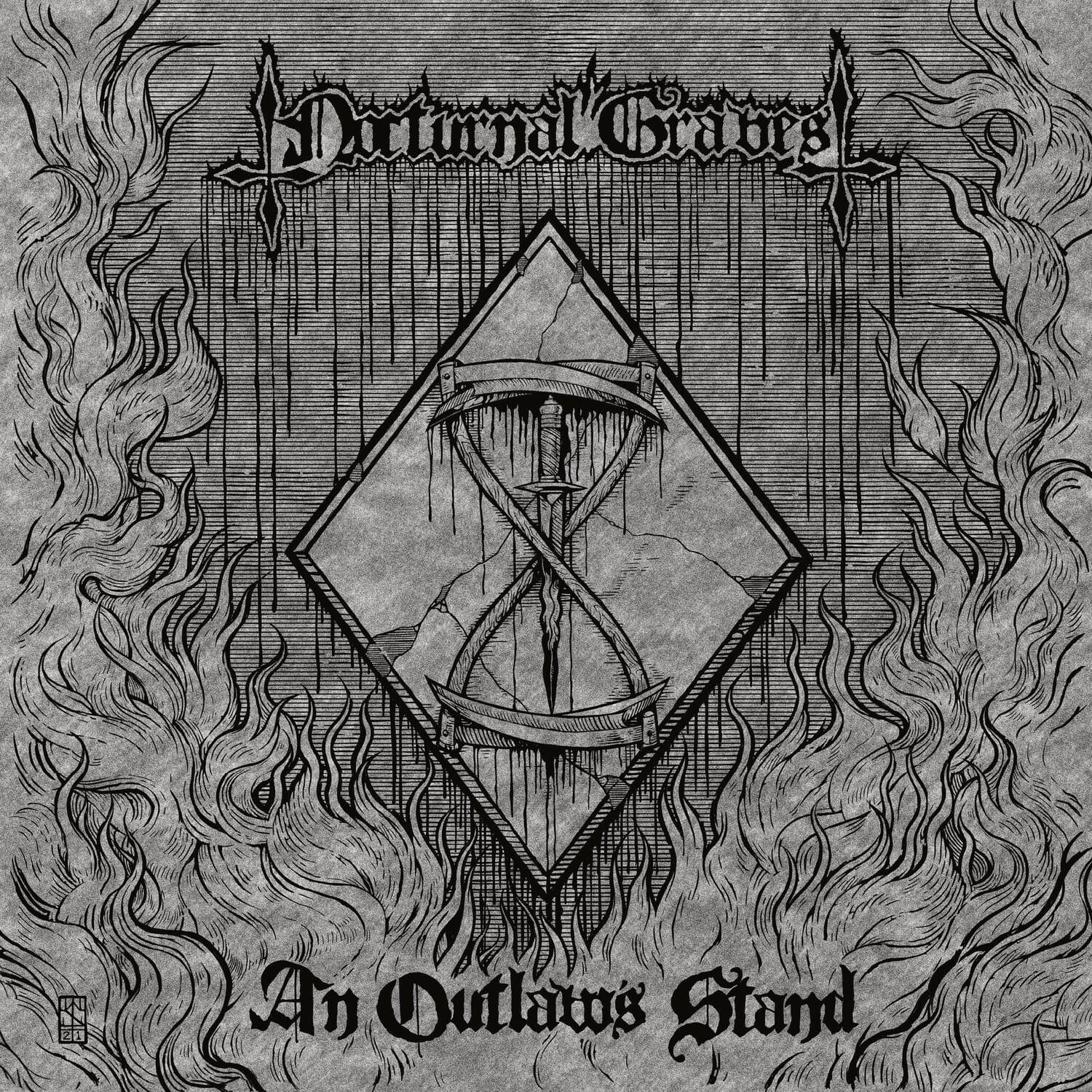 Nocturnal Graves - An Outlaw's Stand   - VINYL LP price history on PriceWatchPro