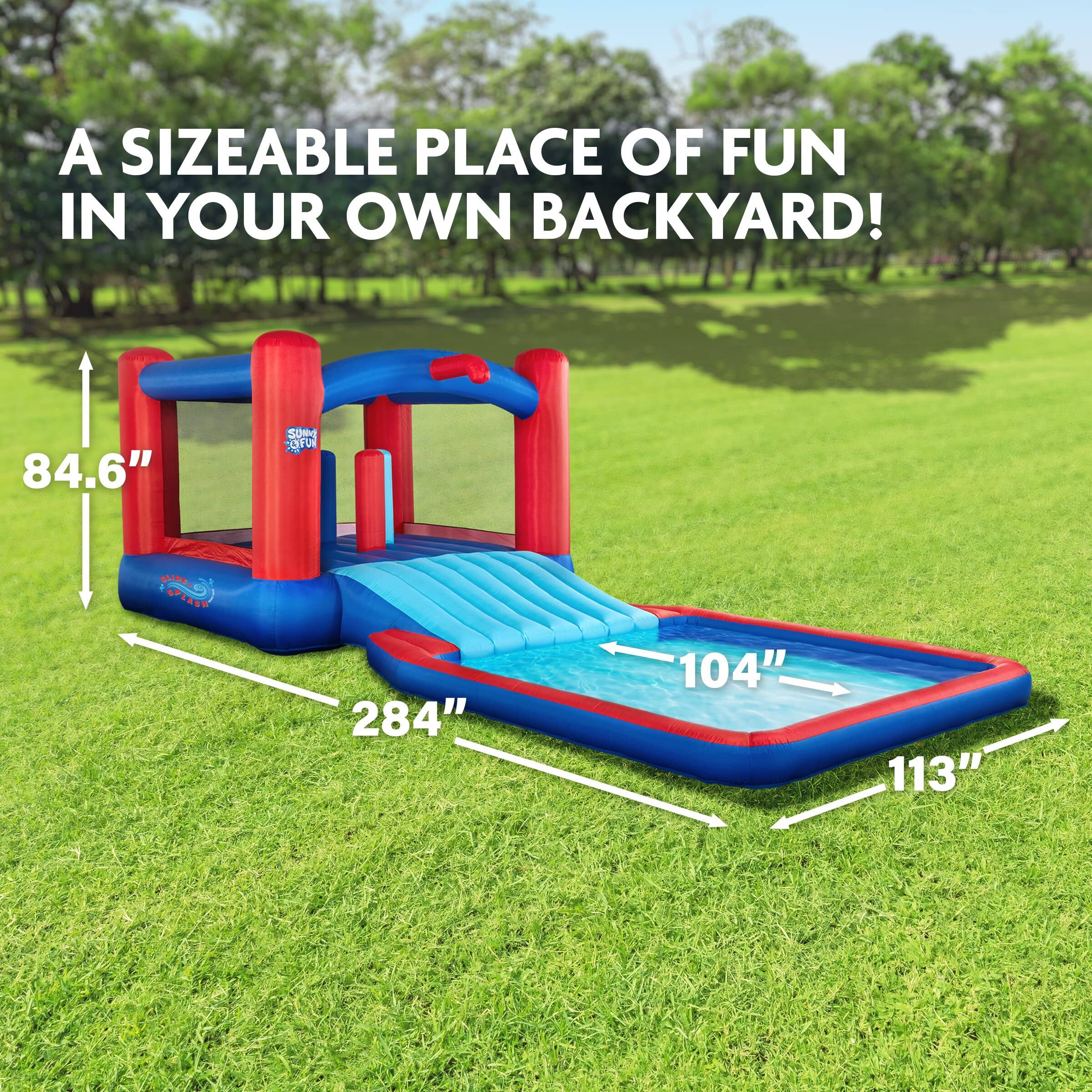 A SIZEABLE PLACE OF FUN IN YOUR OWN BACKYARD! 84.6" 284" 104" 113"