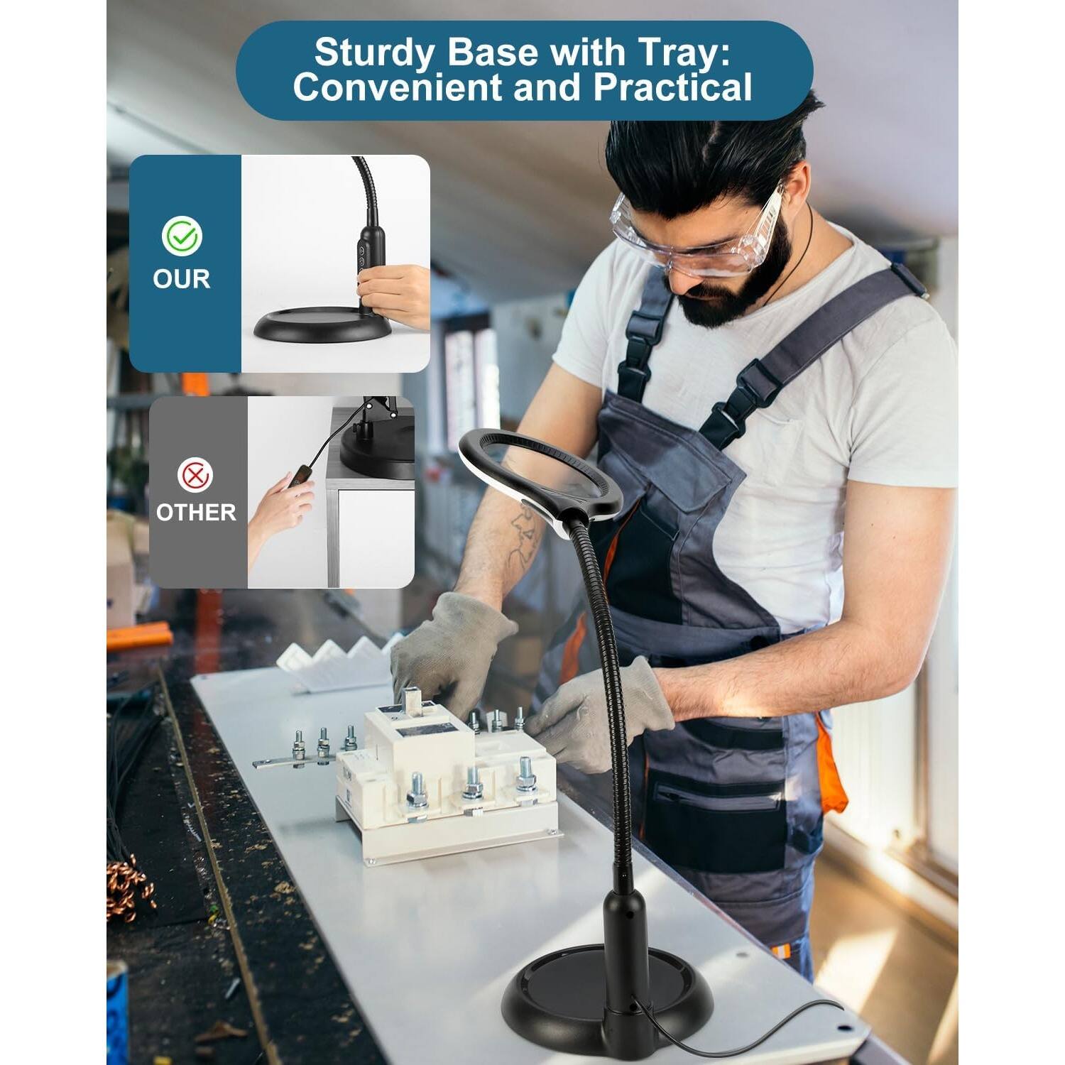 Sturdy Base with Tray: Convenient and Practical

OUR

OTHER