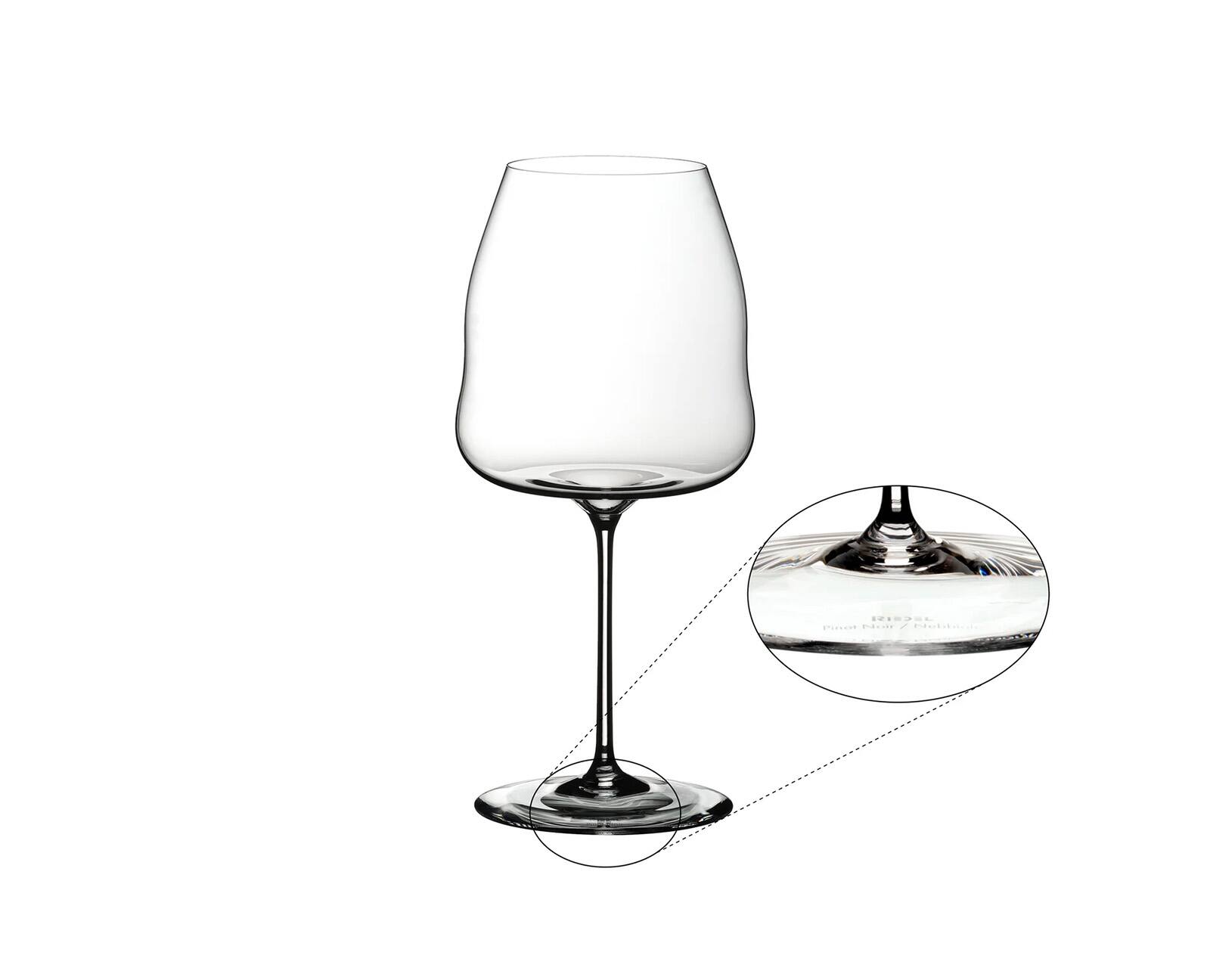 Alt View 3. Riedel - Winewings Pinot Noir/Nebbiolo Wine Glass, Single Glass - Clear.