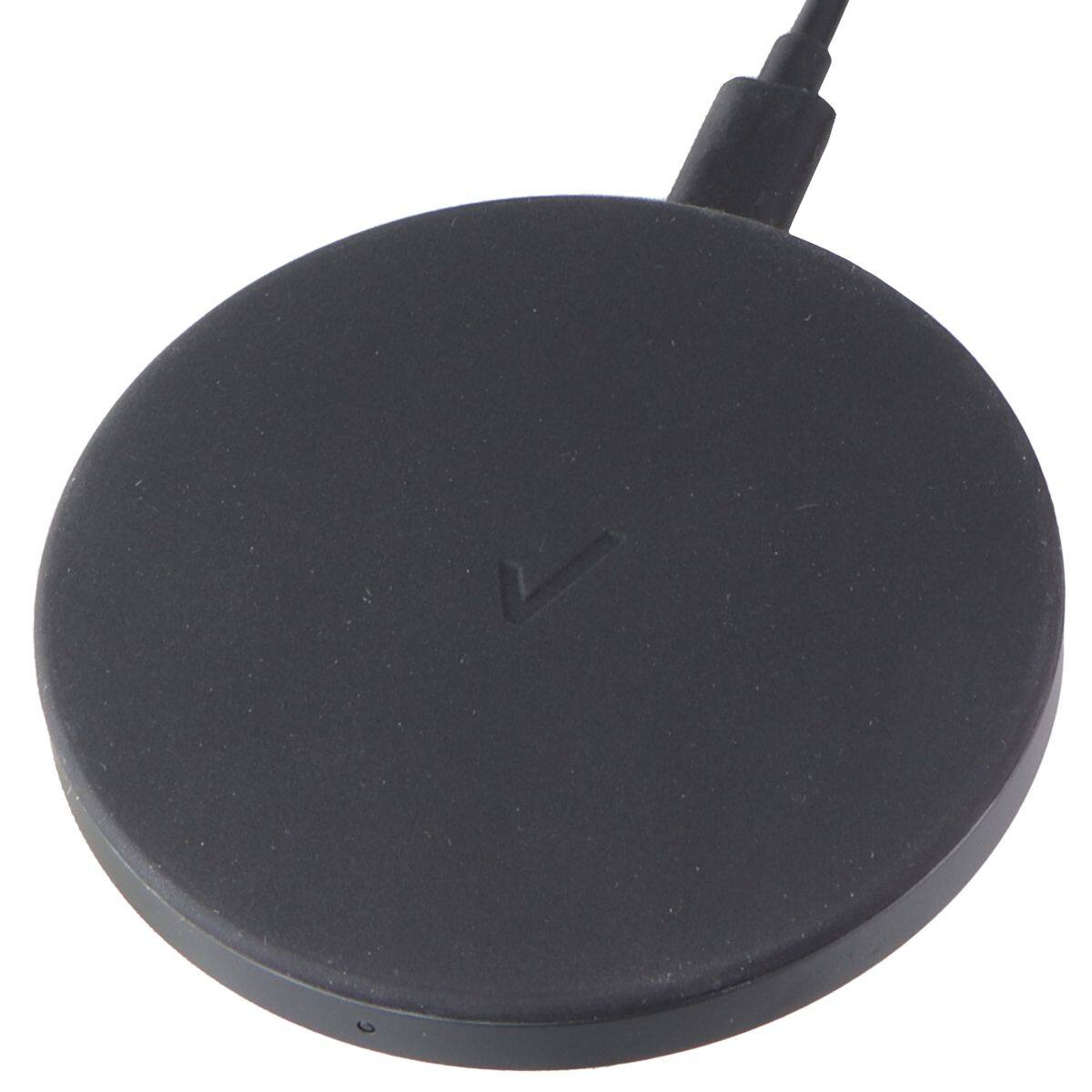 Angle. Verizon - 15W Qi Wireless Charging Pad - Compact Wireless Charger - Black.