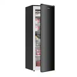 BANGSON - 7.0 Cu.ft Upright Freezer, Convertible Freezer/Refrigerator, for Kitchen Garage Office Apartment - Black