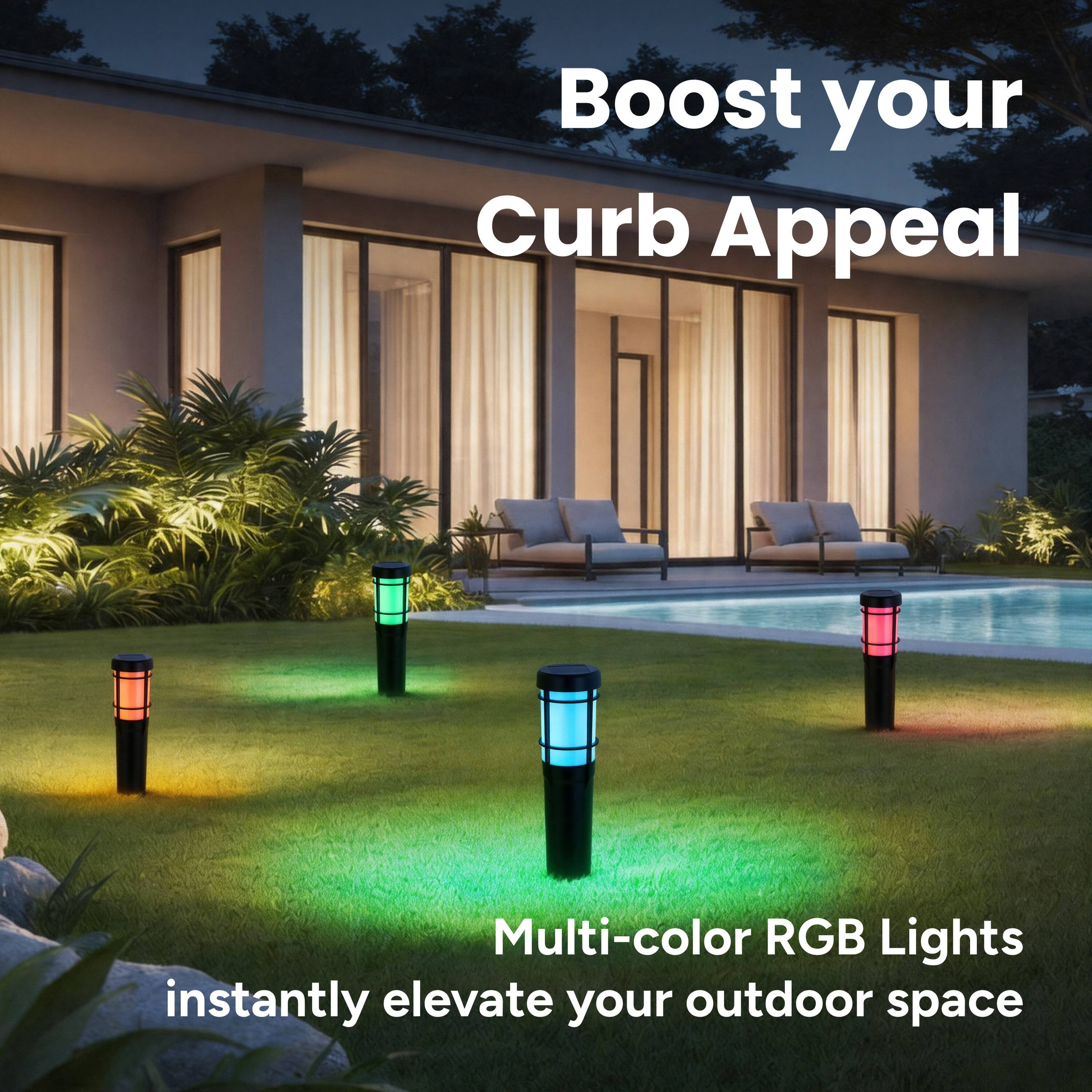 Boost your Curb Appeal

Multi-color RGB Lights instantly elevate your outdoor space