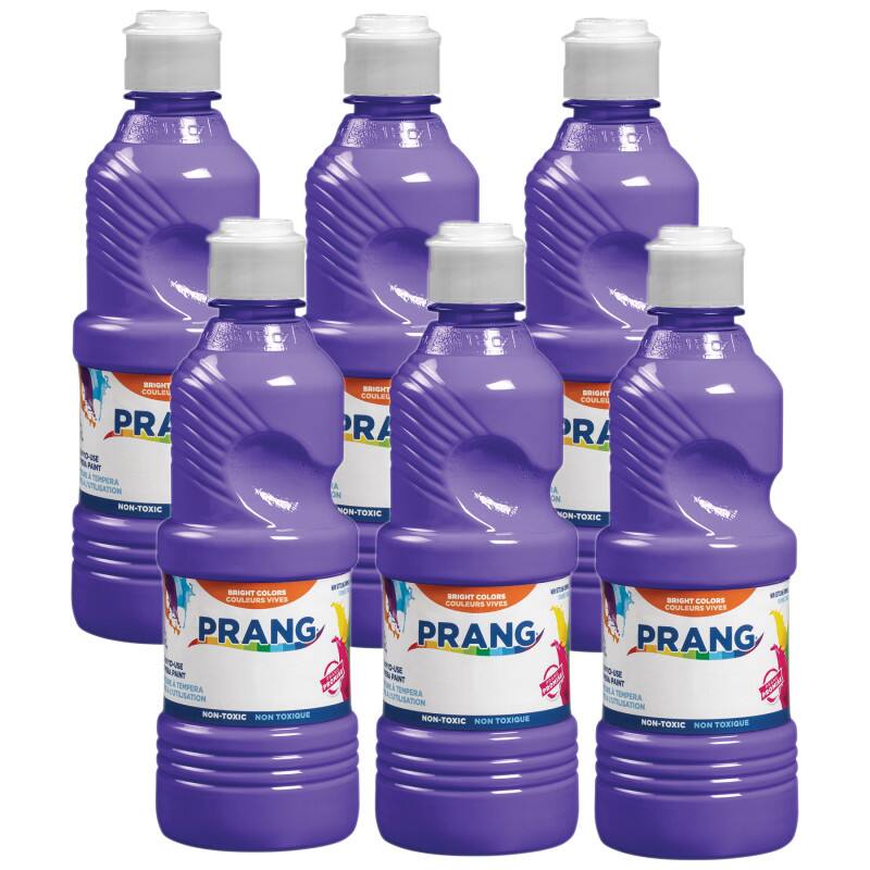 Prang - Ready-to-Use Tempera Paint Violet 16 oz Pack of 6