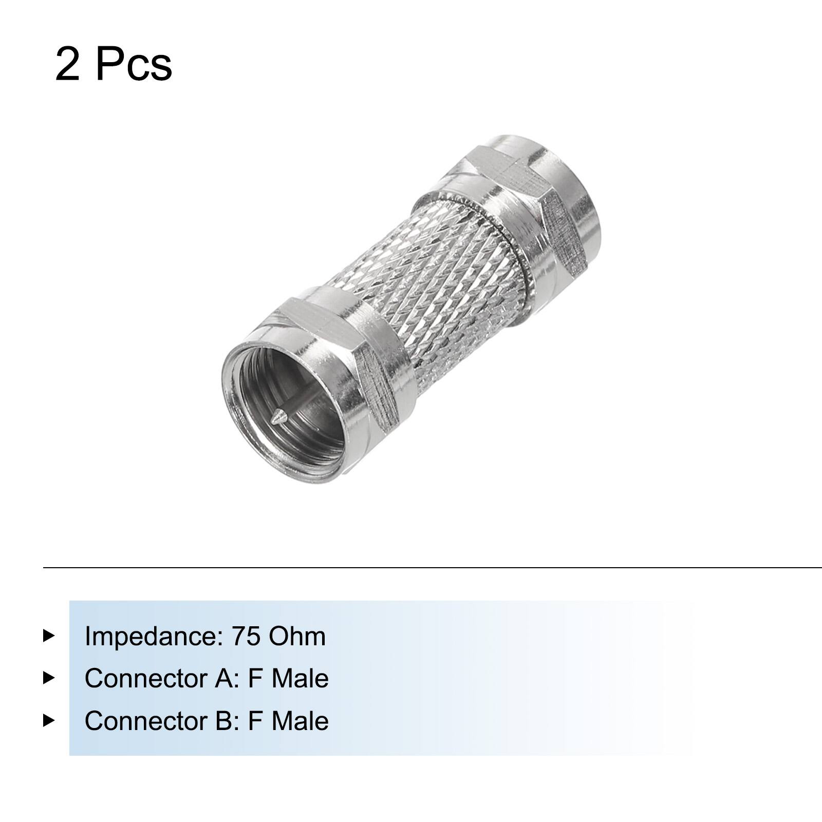 2 Pcs  
Impedance: 75 Ohm  
Connector A: F Male  
Connector B: F Male