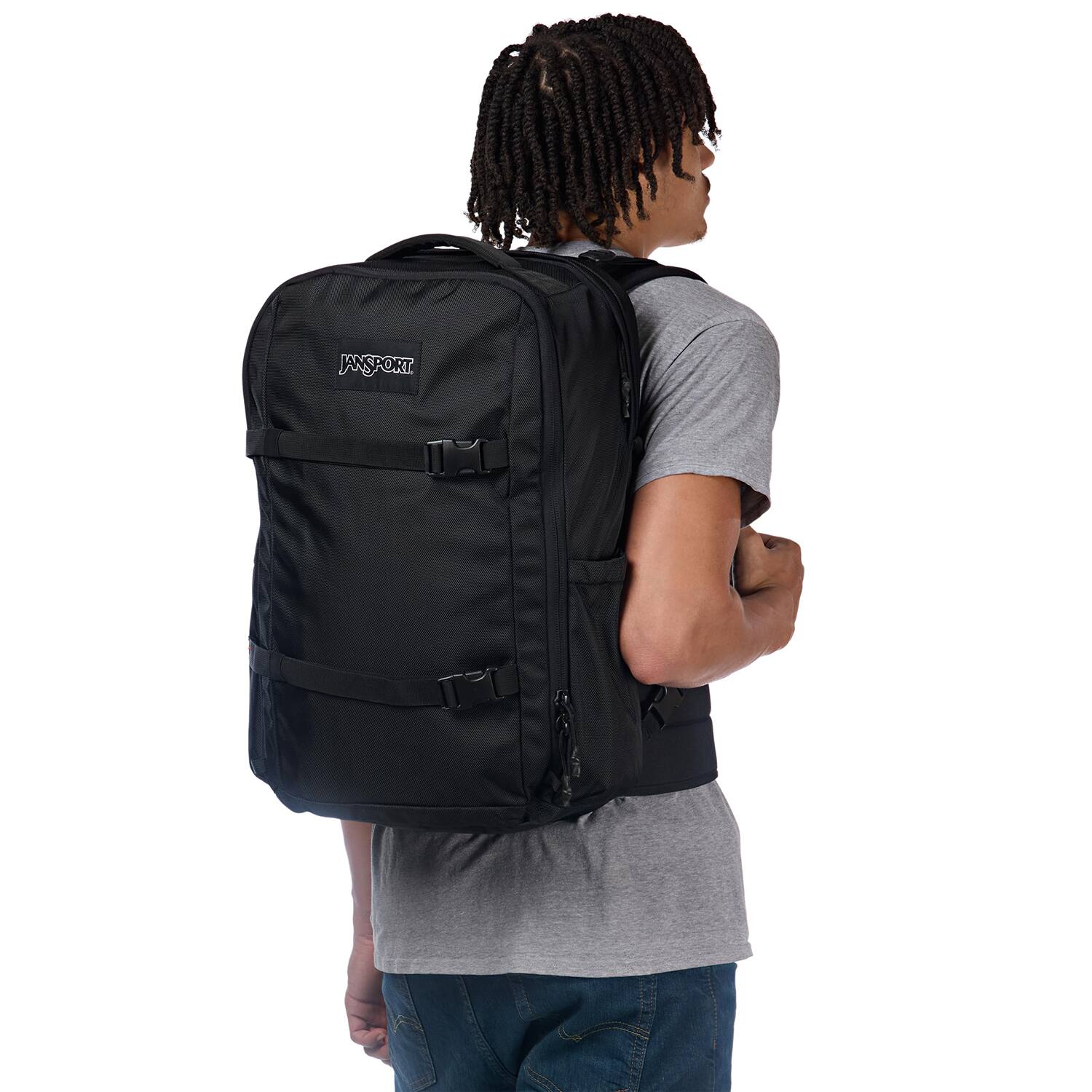 Alt View 6. JanSport - Venture Pack Travel Pack With Large Main Compartment JS0A85VC - Black.