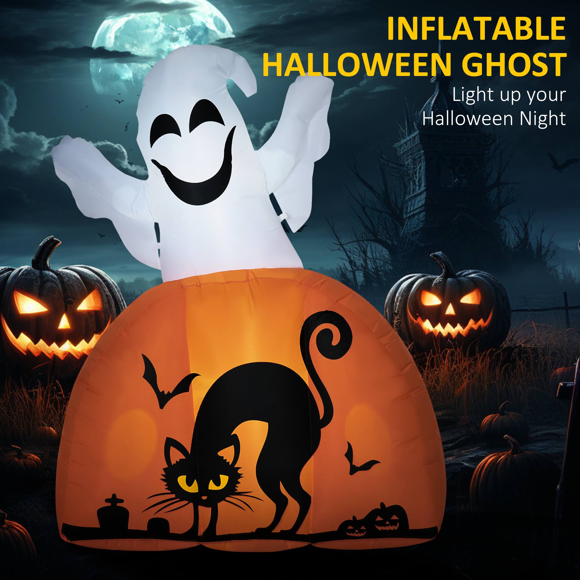 INFLATABLE HALLOWEEN GHOST  
Light up your Halloween Night