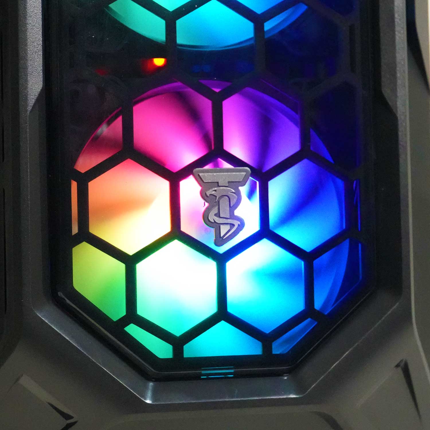 Alt View 5. ViprTech - ViprTech Ghost 4.0 Liquid-Cooled PC - AMD Ryzen 7 (4.4Ghz), RTX 5060 Ti 8GB, 16GB RAM, 1TB SSD, Gaming Computer, Black - Black.