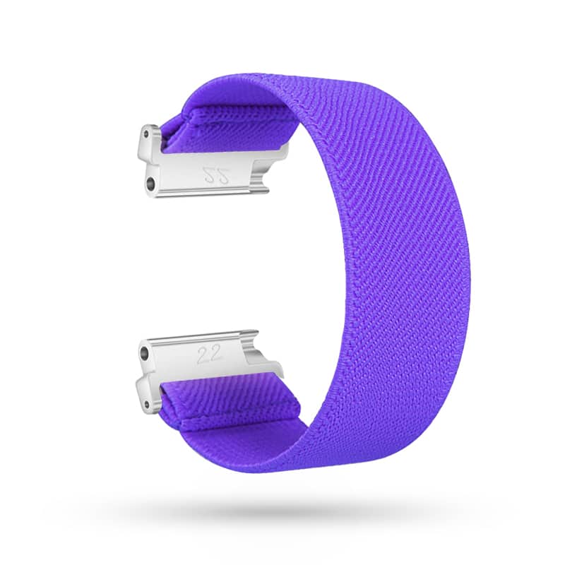 StrapsCo - Stretch Band Nylon Watch Strap For Fitbit Versa & Versa 2 - Purple price history on PriceWatchPro
