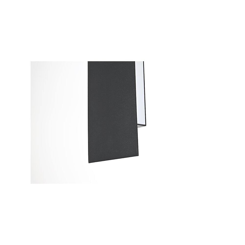 Alt View 2. Elegant Lighting - Waylen 4.5 x 18 inch Outdoor Wall Sconce in Black - Black.