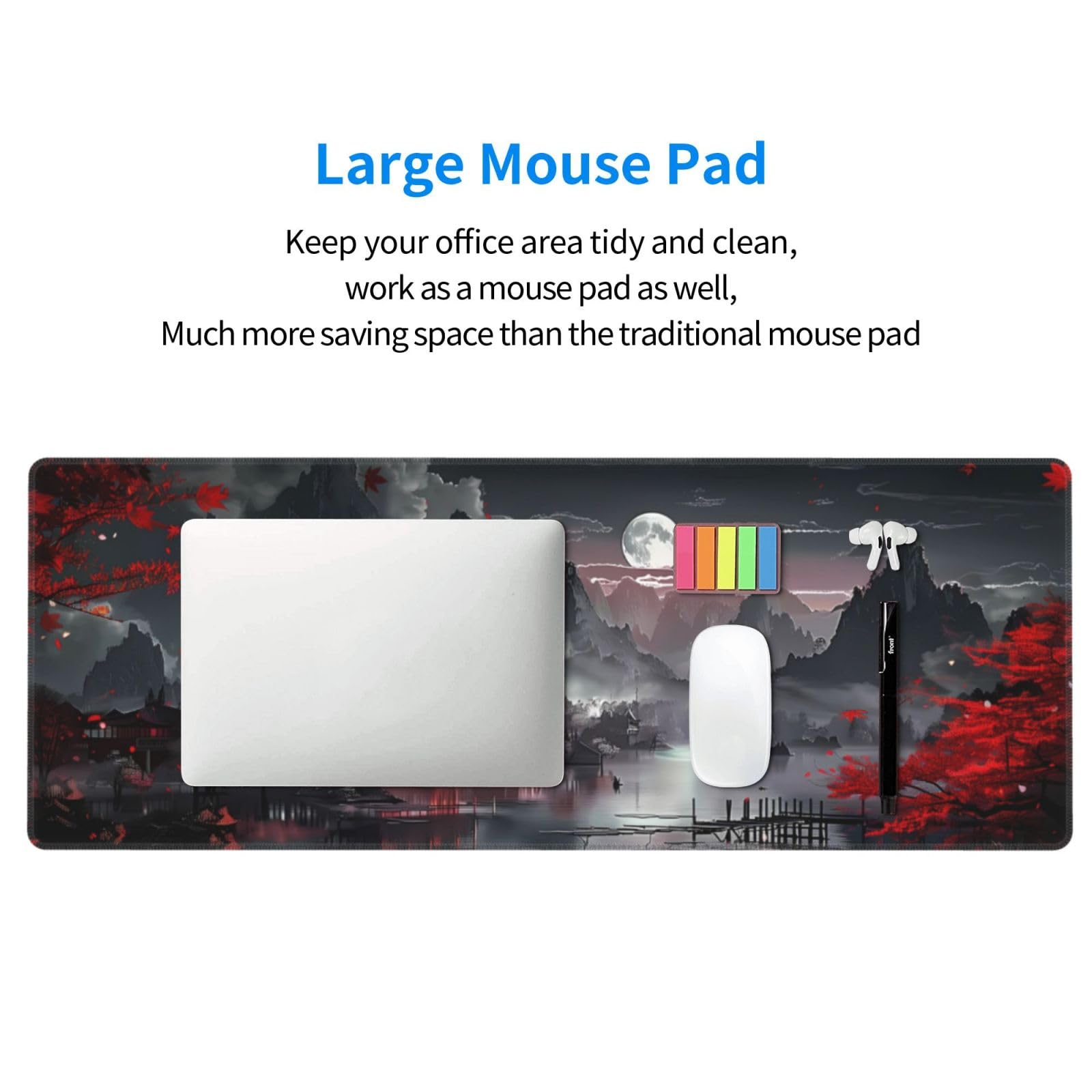 Large Mouse Pad

Keep your office area tidy and clean, work as a mouse pad as well, Much more saving space than the traditional mouse pad
