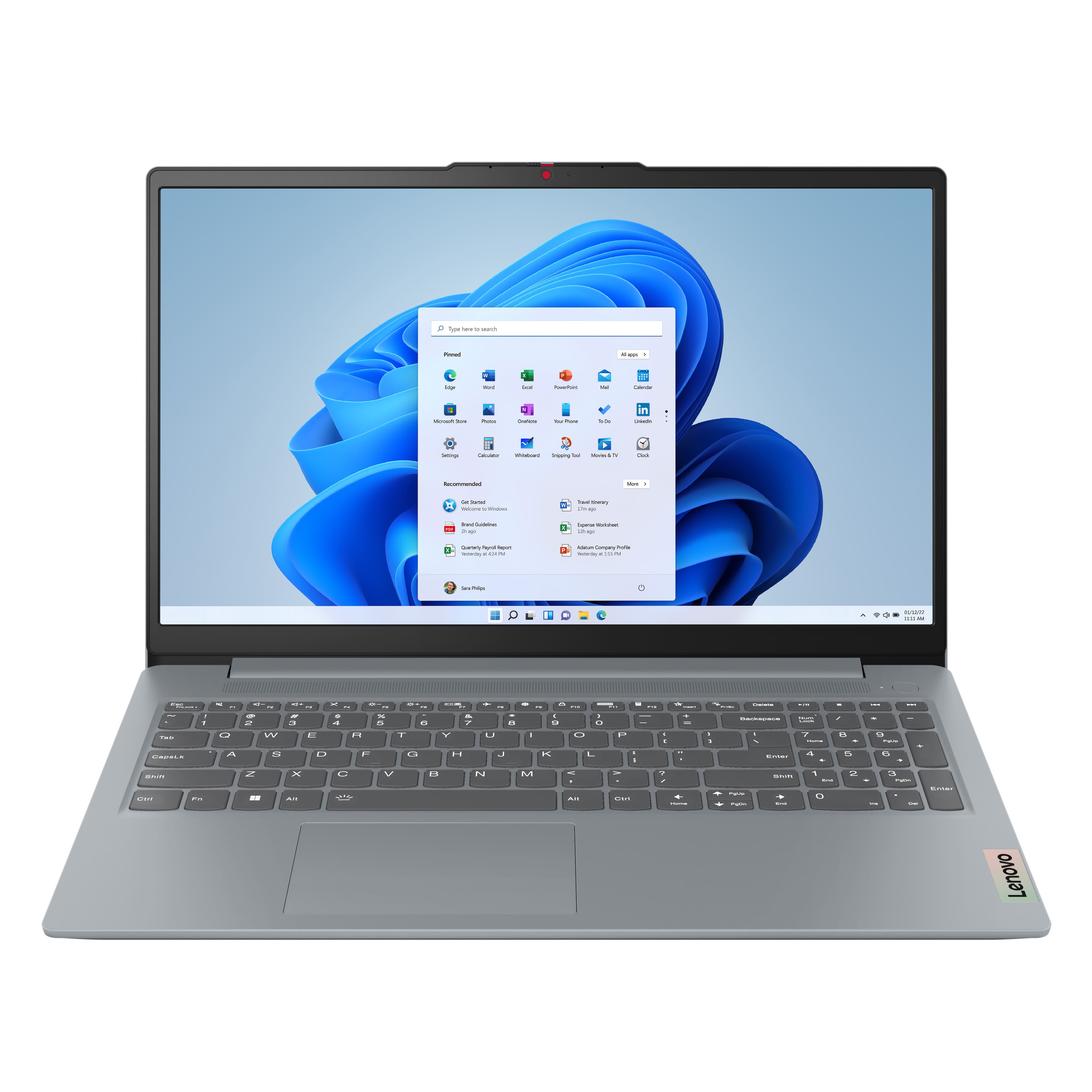 Lenovo - IdeaPad Slim 3 15.6" Full HD Touchscreen Laptop - AMD Ryzen 7 5825U 2022 - 16GB Memory - 512GB SSD - Arctic Grey