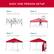EASY ONE PERSON SETUP
Step 1
Open the canopy
Step 2
Push the central button
Step 3
Adjust the height
Step 4
Attach the side wall