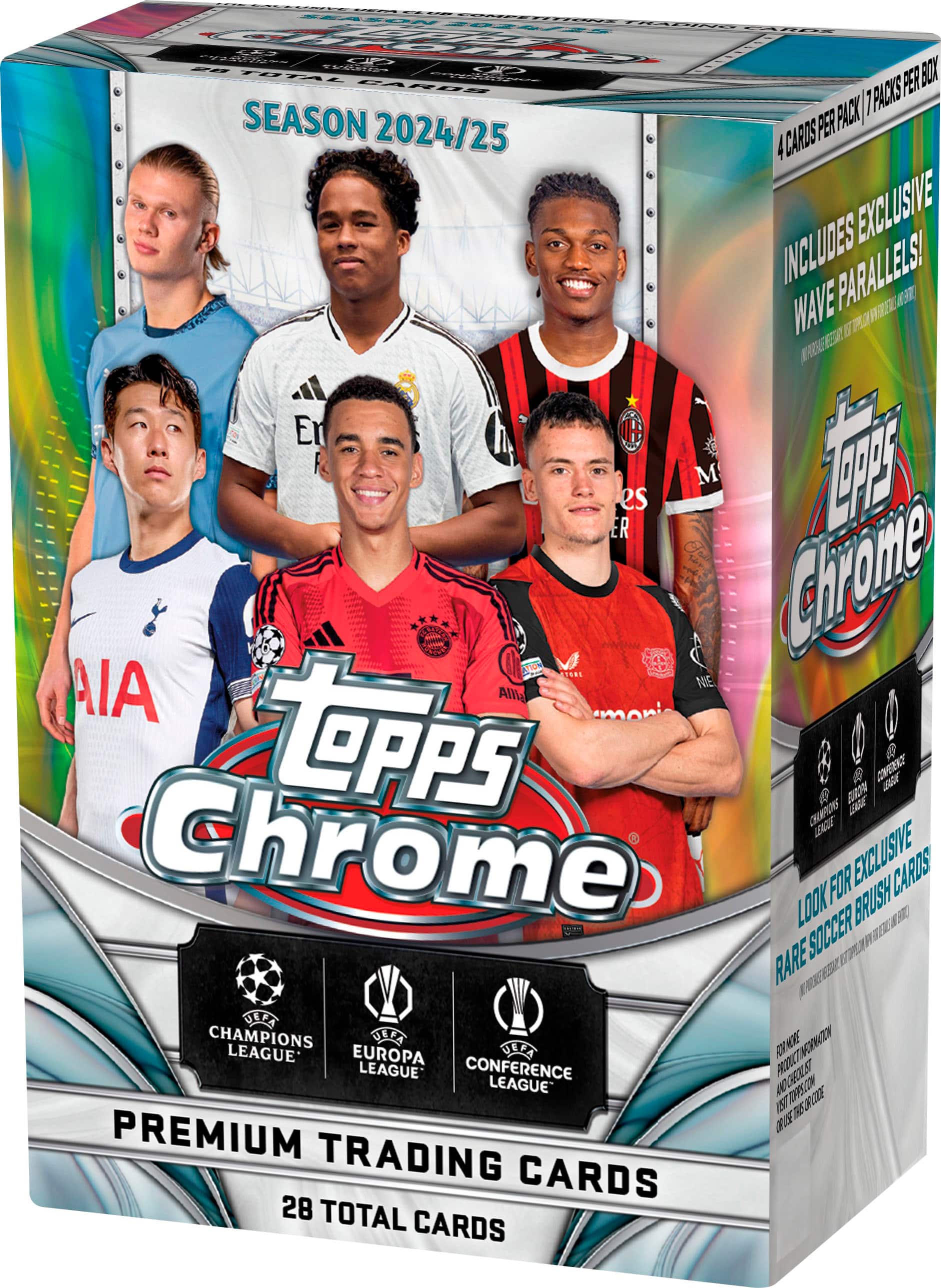 2024-25 Topps Chrome UEFA Club Competitions Blaster Box - Front_Zoom