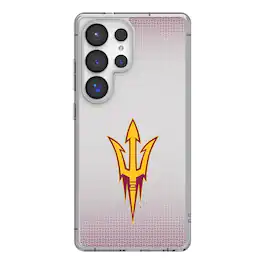 Keyscaper - NCAA - Arizona State Sun Devils Linen Logo Galaxy Clear Case - S23 - Multicolor