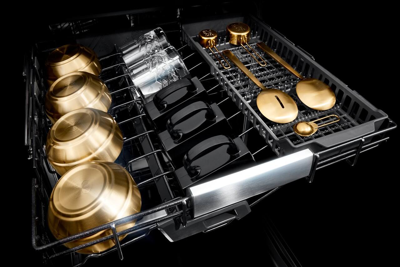 Alt View 11. JennAir - Top Control Built-In Stainless Steel Tub Dishwasher with 3rd Rack and 38 dBA - Stainless steel.