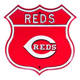 Authentic Street Signs - Cincinnati Reds Steel Route Sign - Multicolor