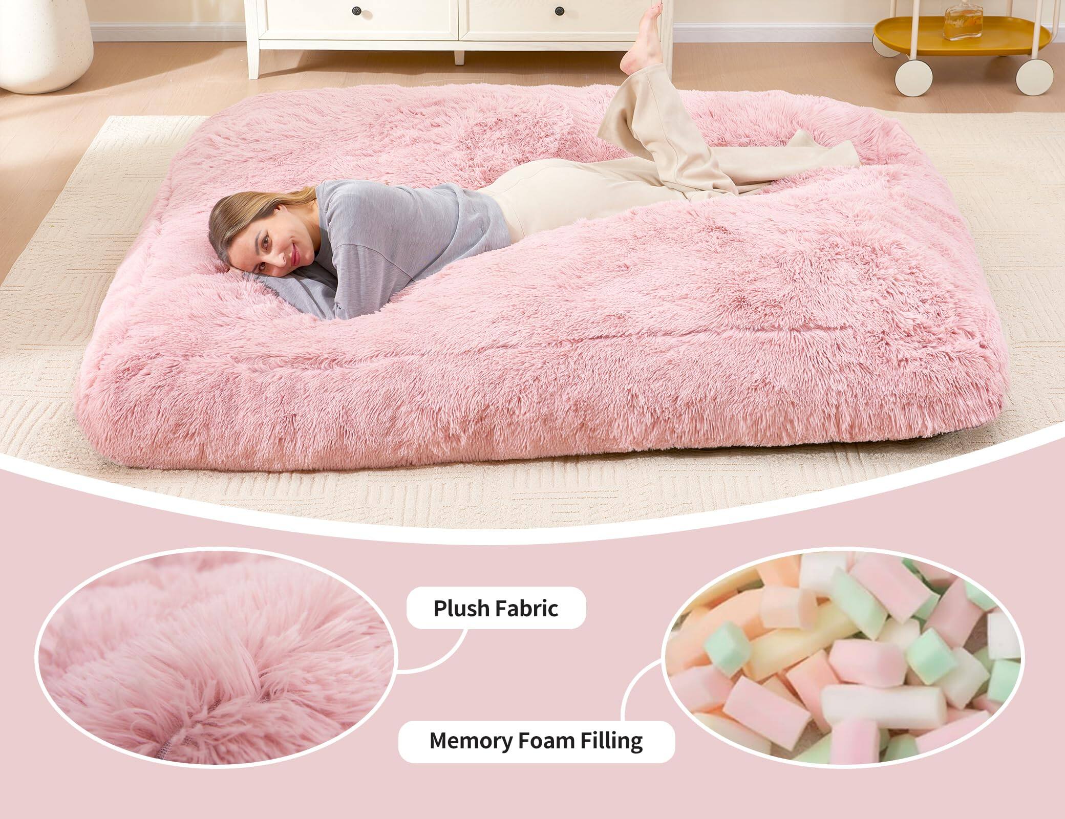 Plush Fabric  
Memory Foam Filling
