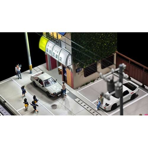 Alt View 2. American Diorama - Akina Tofu Shop Diorama Set "American Diorama X G-Fans" Series for 1/64 Scale Models by American Diorama.