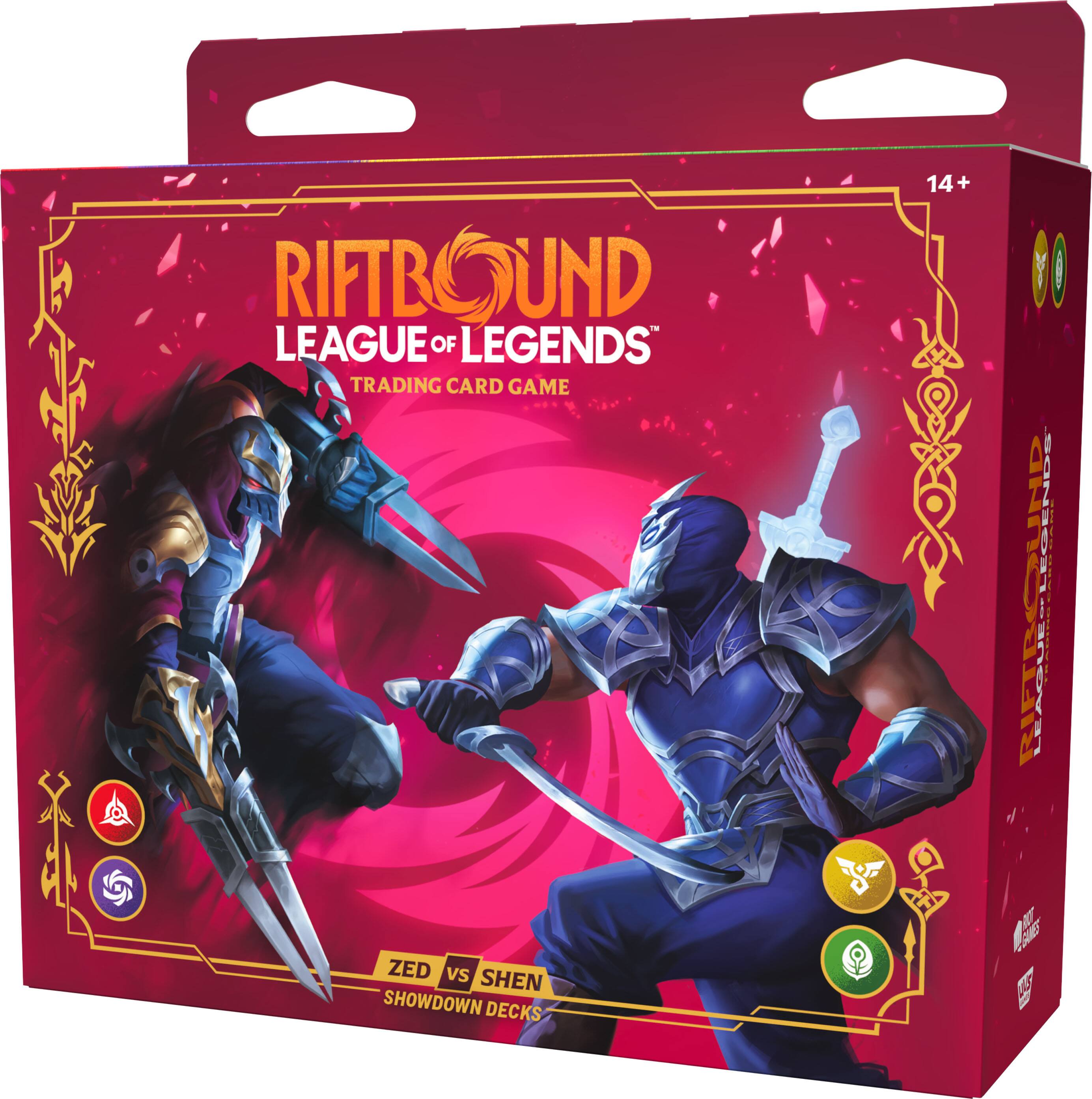 RIFTBOUND LEAGUE OF LEGENDS TRADING CARD GAME  
ZED vs SHEN SHOWDOWN DECKS  
14+