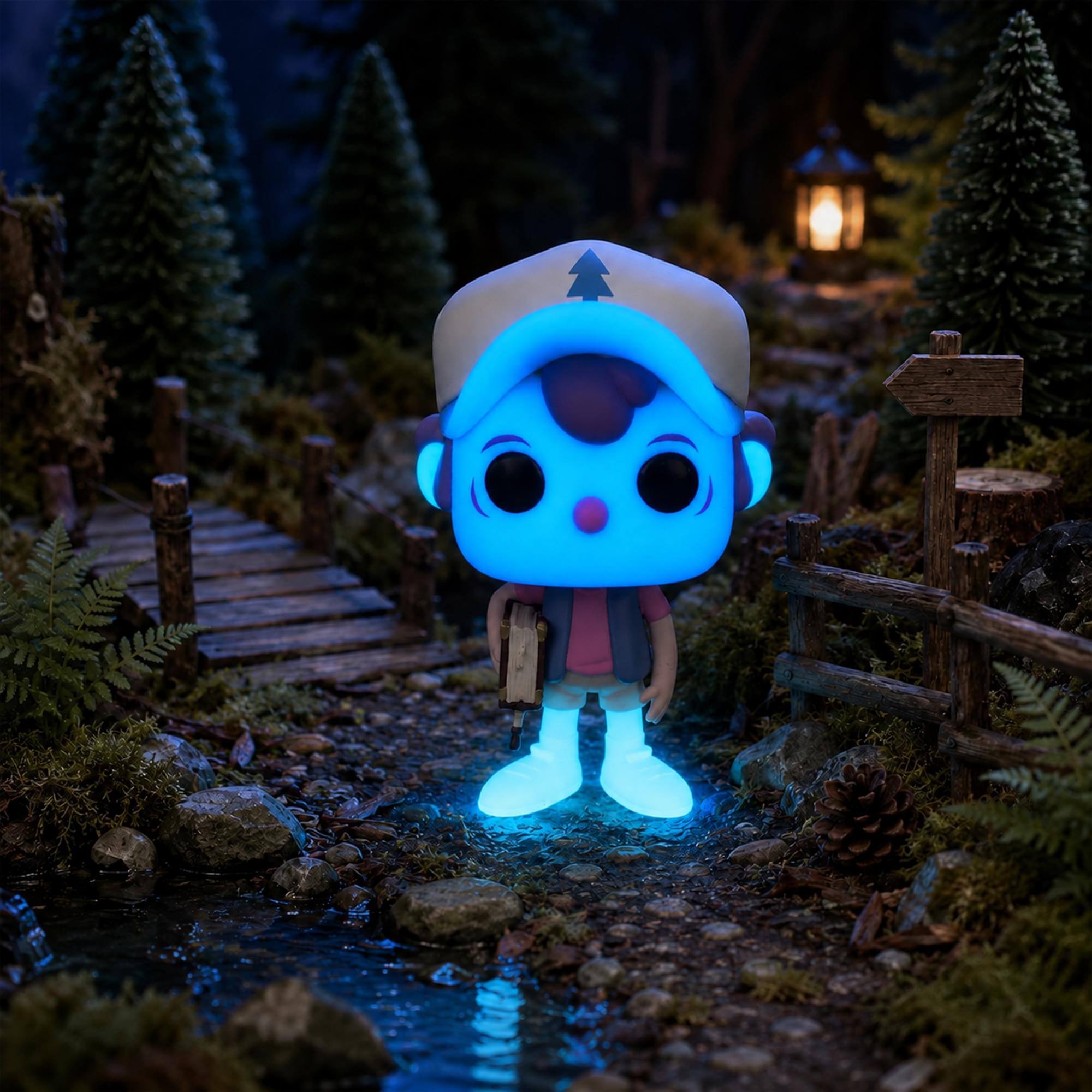Alt View 3. Disney - Disney Gravity Falls Funko POP | Dipper Pines Limited Edition Glow-In-The-Dark Chase - Multi-Colored.