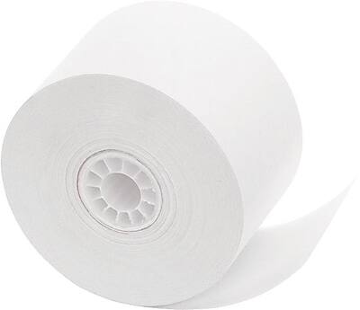 Alt View 3. PM Company -  Bond Cash Register Paper Rolls, 1 3/4" x 150', 10 Rolls/Pack  - White.