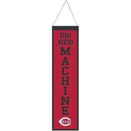 WinCraft - Cincinnati Reds 8" x 32" Slogan Wool Banner - Multicolor