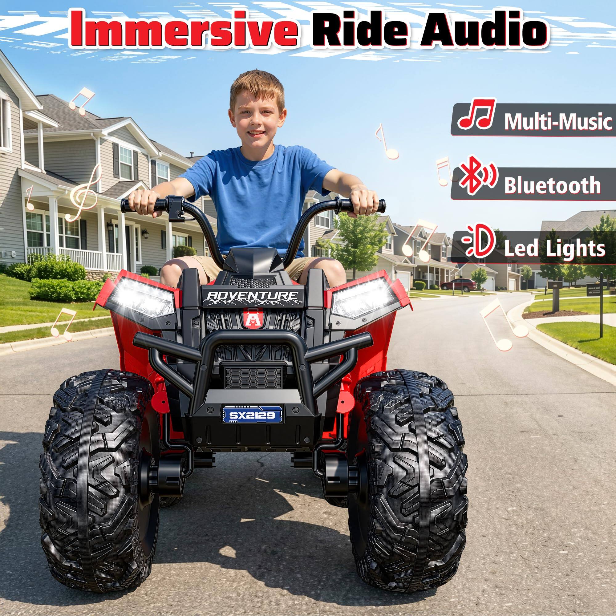 Immersive Ride Audio

Multi-Music Bluetooth Led Lights

ADVENTURE

A

SX2129