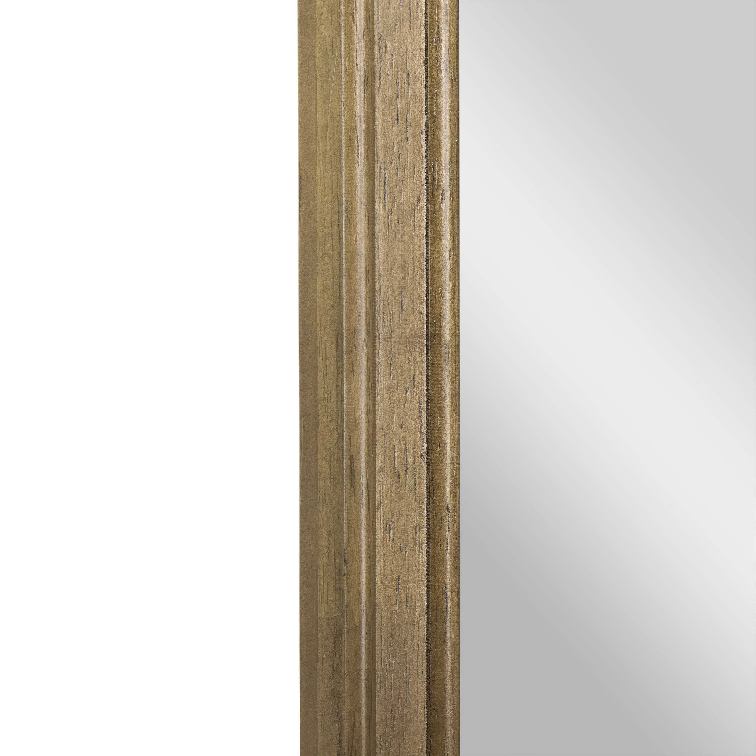 Alt View 10. Emma + Oliver - Julien Wall Mirror with Solid Wood Frame and Silver Backed Glass for Clarity for Entryways, Dining Rooms & More - Weathered.