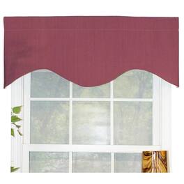 RLF Home - Classic Cornice 100% Cotton with Fully Lined 3" Rod Pocket Valnance for Windows 50" x 17" - Lavender