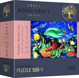 Trefl - Wood Craft 501 Piece Wooden Puzzle - Sea Life - Multicolor