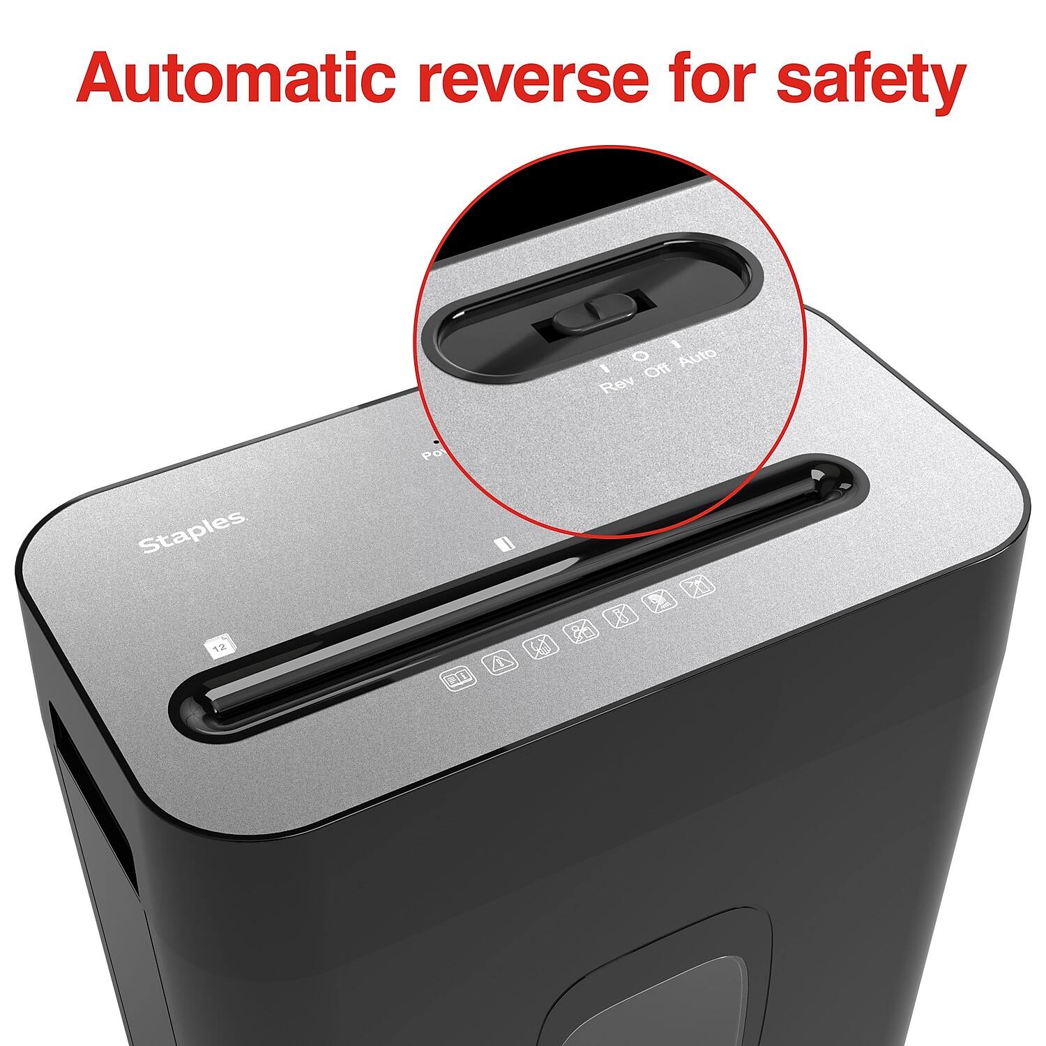 Automatic reverse for safety

Rev Off Auto
