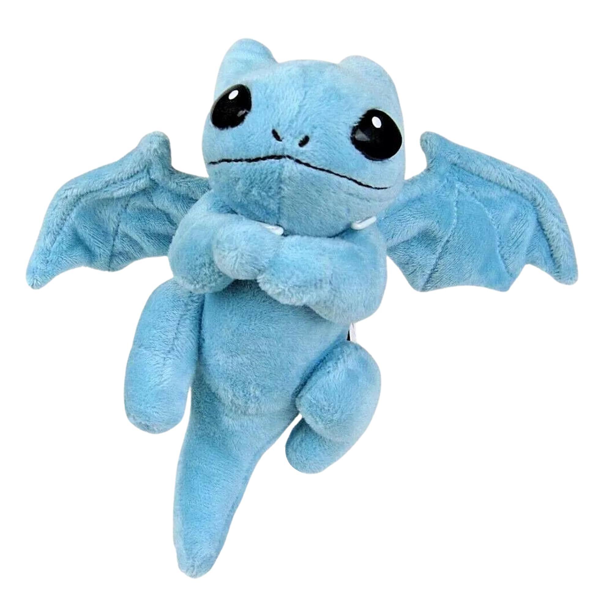 Front. Toynami - Little Embers 7 Inch Plush w/ Moveable Limbs & Magnetic Hands | Ash (Blue) - Blue.