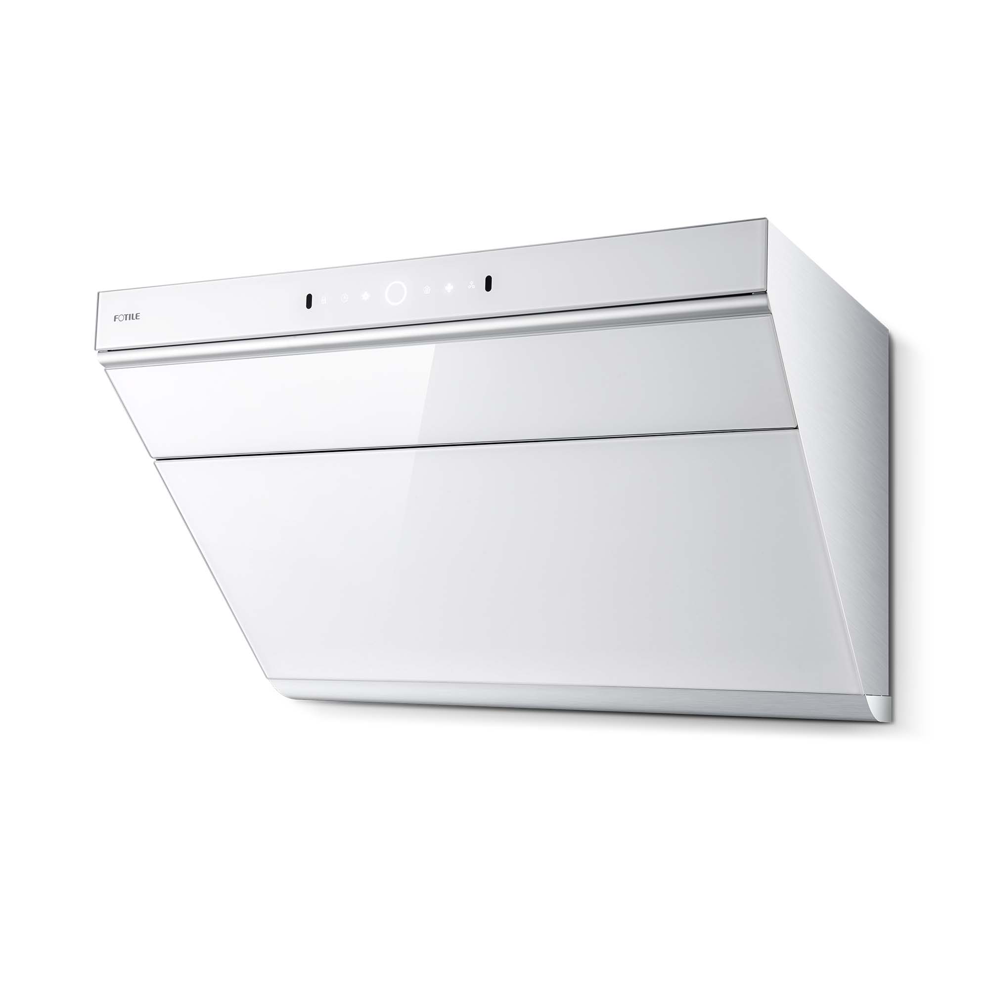 Back. FOTILE - FOTILE 30" 1000CFM Under Cabinet|Wall Mount Range Hood in White Tempered Glass - White.
