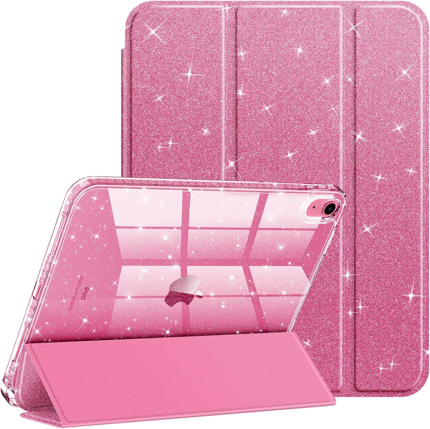 "Fintie - Clear Case for iPad (A16) 11th Gen 11-inch / iPad 10th Gen 10.9"" | Glittering Sparkly Shockproof Cover Shiny Back Shell - Pink" price history on PriceWatchPro