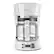 Left. Bella - 12-Cup Programmable Coffee Maker - White.
