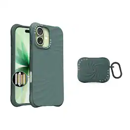 Ornarto - Vortuxe for iPhone 17 Case 6.3" and for AirPods Pro 2 Case - Pine Green