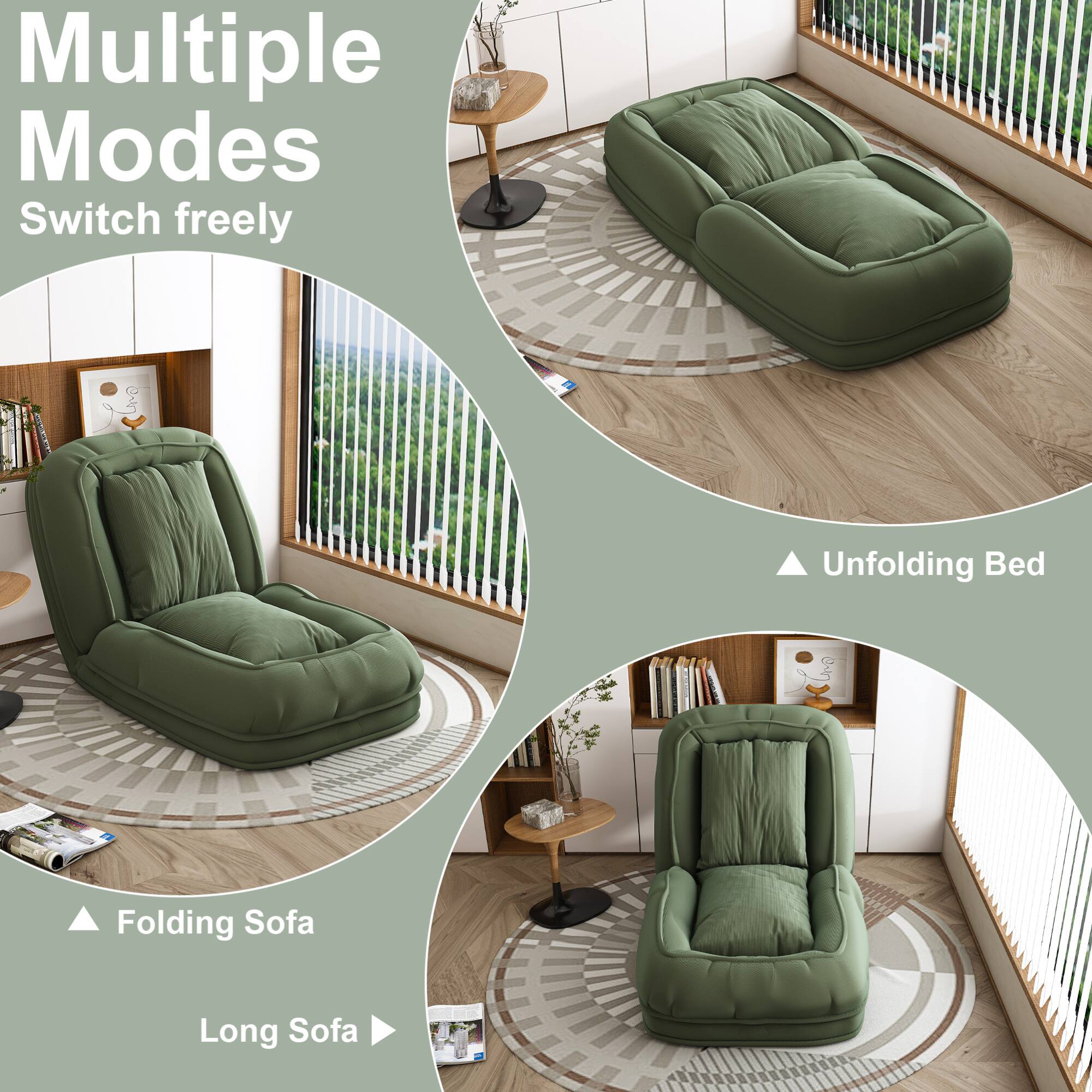 Multiple Modes  
Switch freely  

Unfolding Bed  

Folding Sofa  

Long Sofa