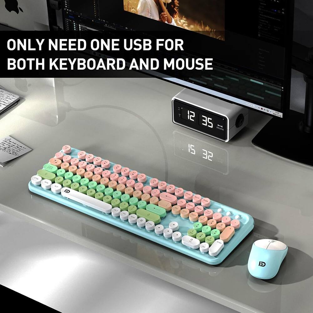 ONLY NEED ONE USB FOR BOTH KEYBOARD AND MOUSE