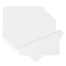 Front. Unique Bargains - Glasses Cleaning Cloth 6.9"x5.7", 6pcs Microfiber Suede Cleaner Cloth for Lens, Eyeglasses, Screens, Phones - White.