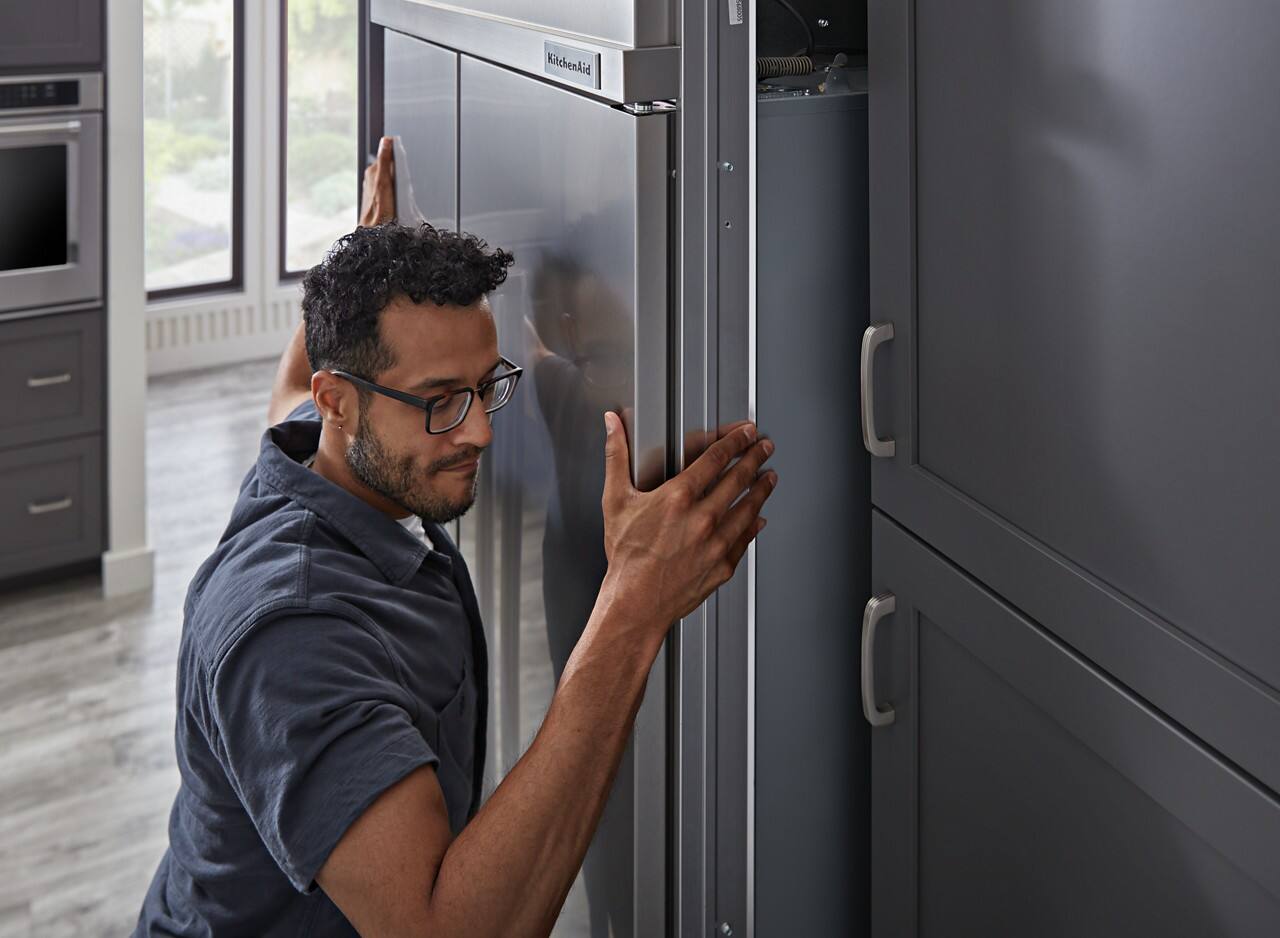 Alt View 16. KitchenAid - 25.5 Cu. Ft. Side-by-Side Refrigerator with Under-Shelf Prep Zone - Stainless Steel with PrintShield Finish.