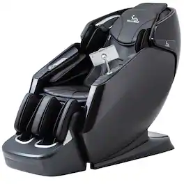 MassaMax - A675 4D Massage Chair with Flexible Track,Auto Footrest - Black