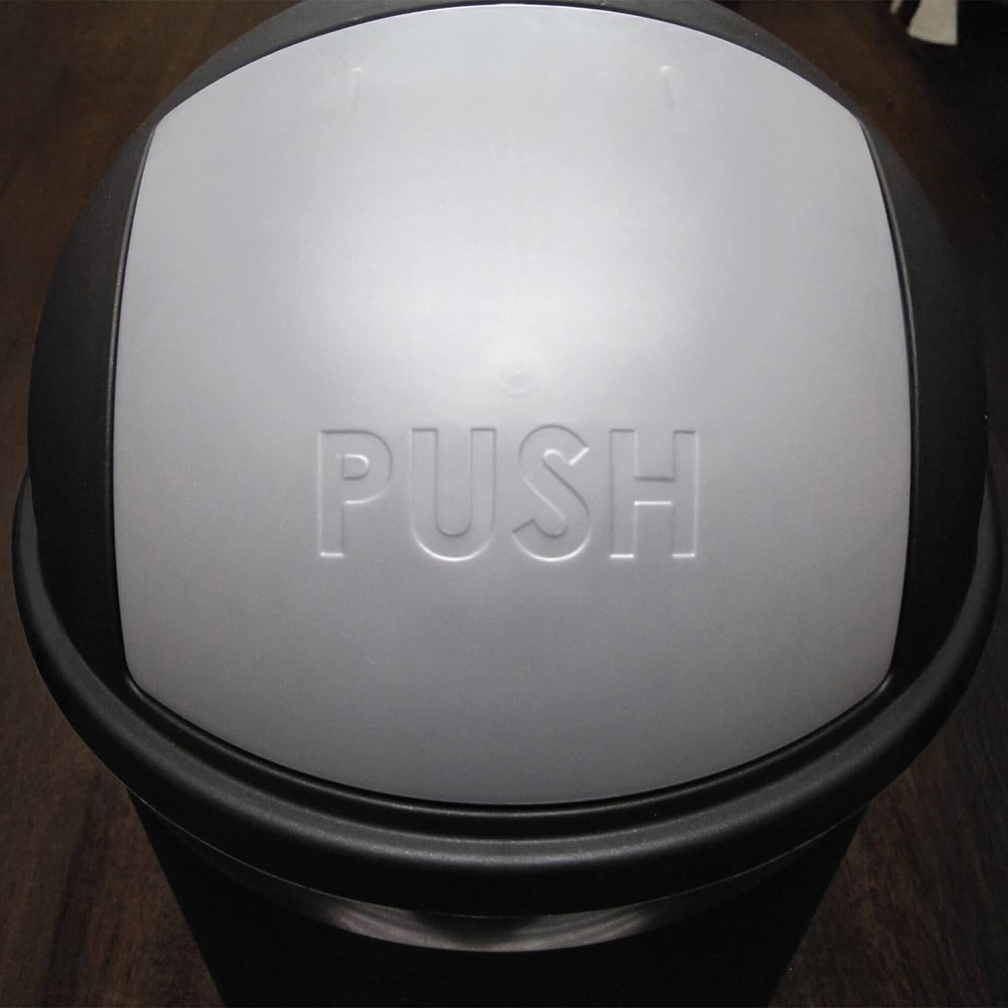Alt View 7. Redmon - Redmon 4 Gallon Swivel Lid Trash Can, Plastic Swing-Lid Indoor Waste Bin, Blue - Blue.