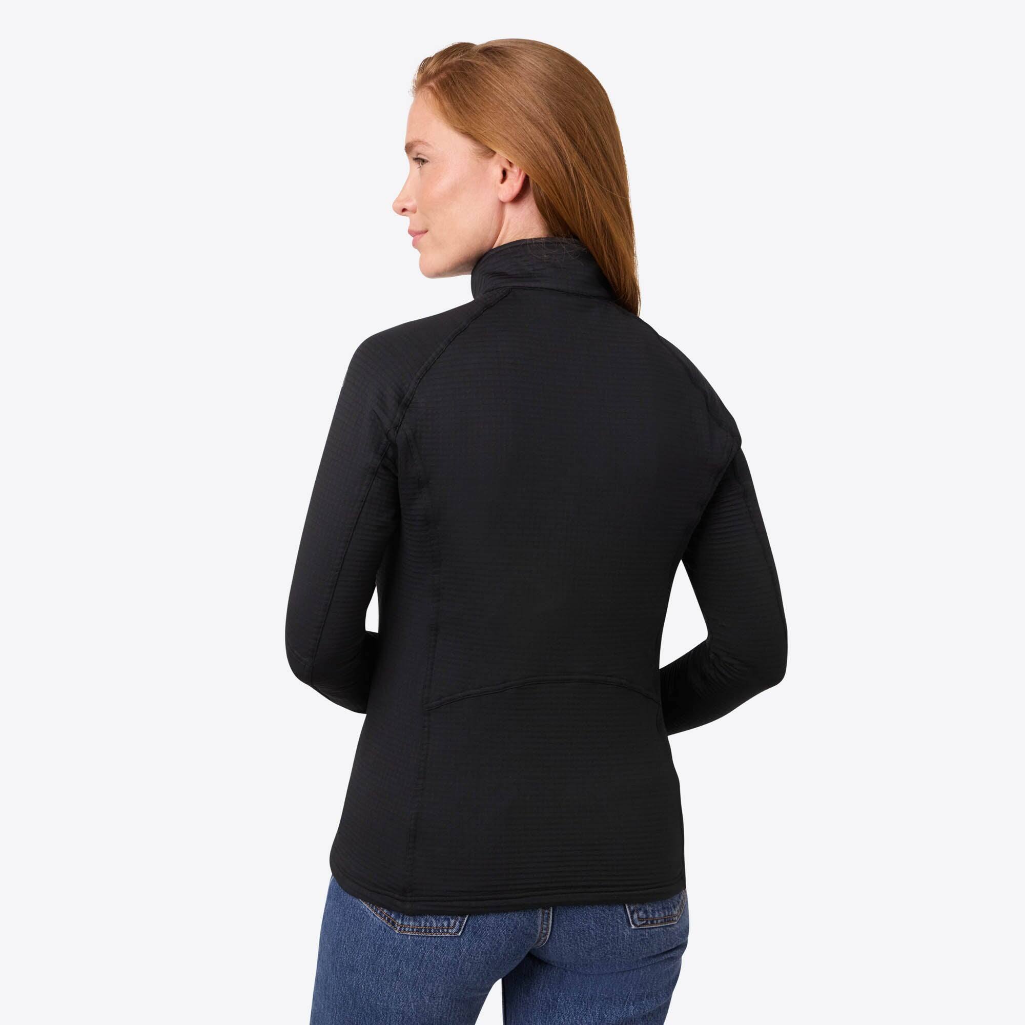 Back. Mobile Warming - Women's Element Mid-Layer Heated 1/4 Zip LS Shirt - Black.