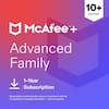 10+ DEVICES
McAfee + Advanced Family
1-Year Subscription
Subscription automatically renews. A payment method is required to complete activation - cancel anytime.