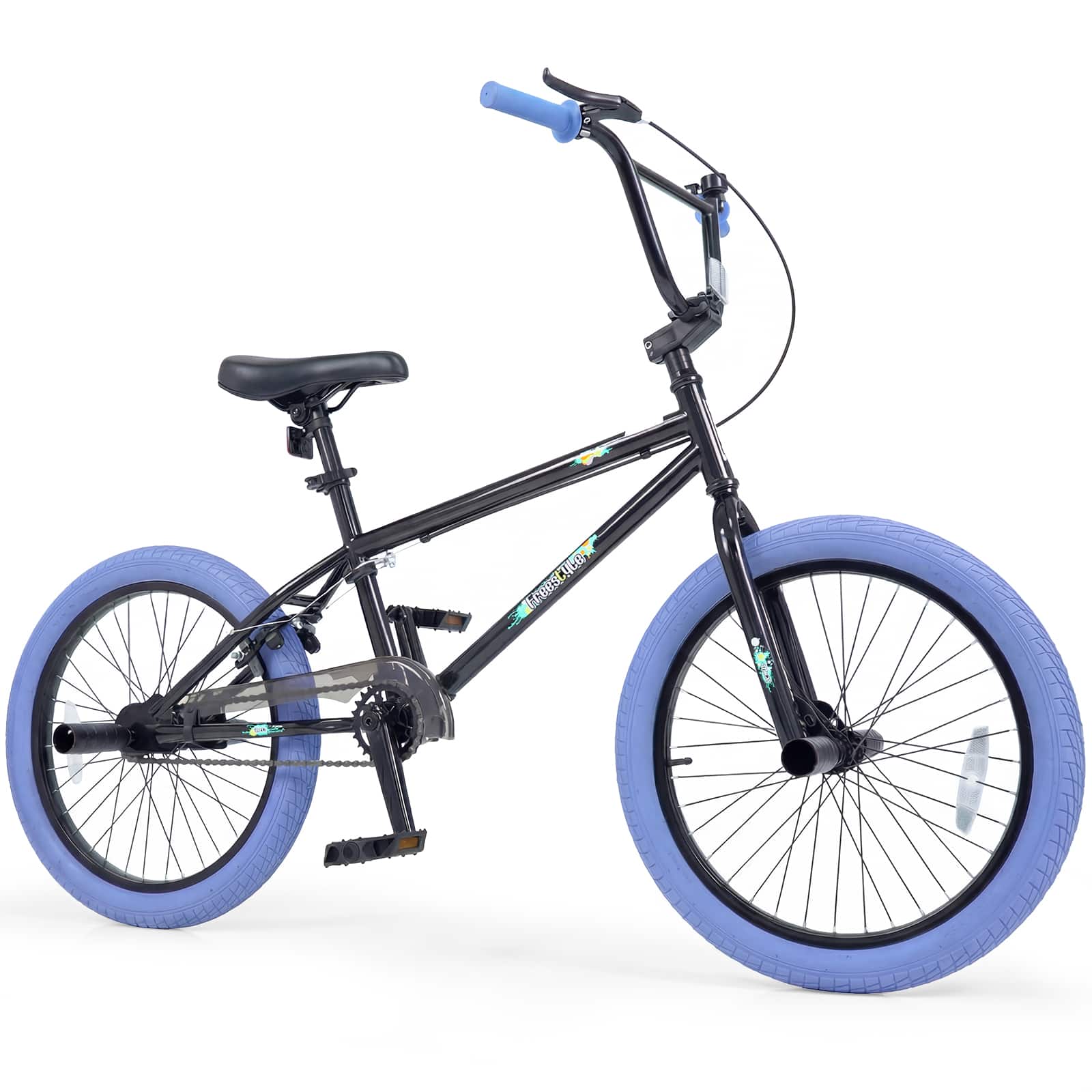 "Costway - Freestyle BMX Bike, 20"" Trick Bicycle with 360 Degree Steering, Adjustable Seat - Navy" price history on PriceWatchPro