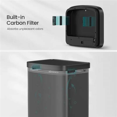 Built-in Carbon Filter  
Absorbs unpleasant odors  

SONGMICS