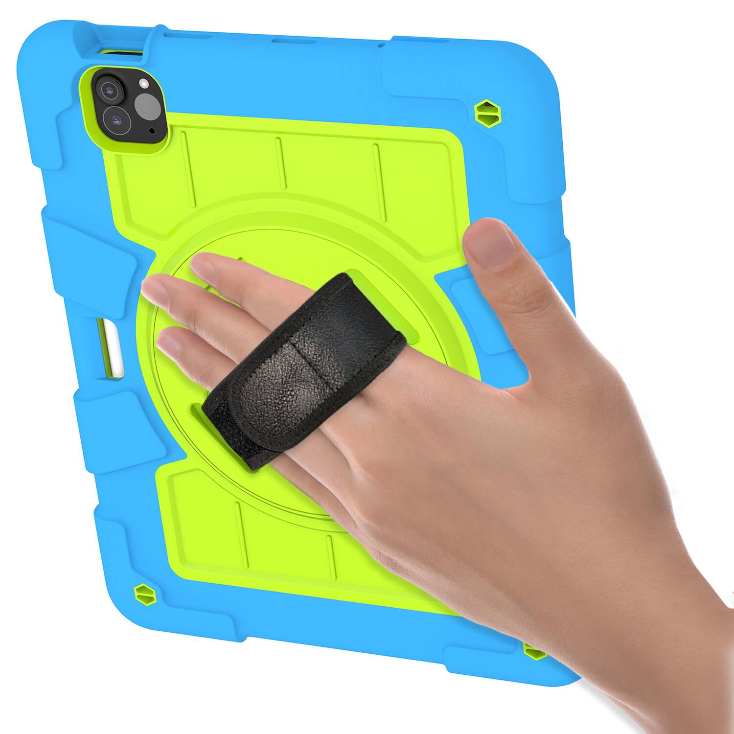Alt View 4. Dteck - Heavy Duty Rugged Case for Apple iPad Air (M4) 11" 2026&2025&2024,Shockproof Kickstand Cover with Shoulder Strap - G.