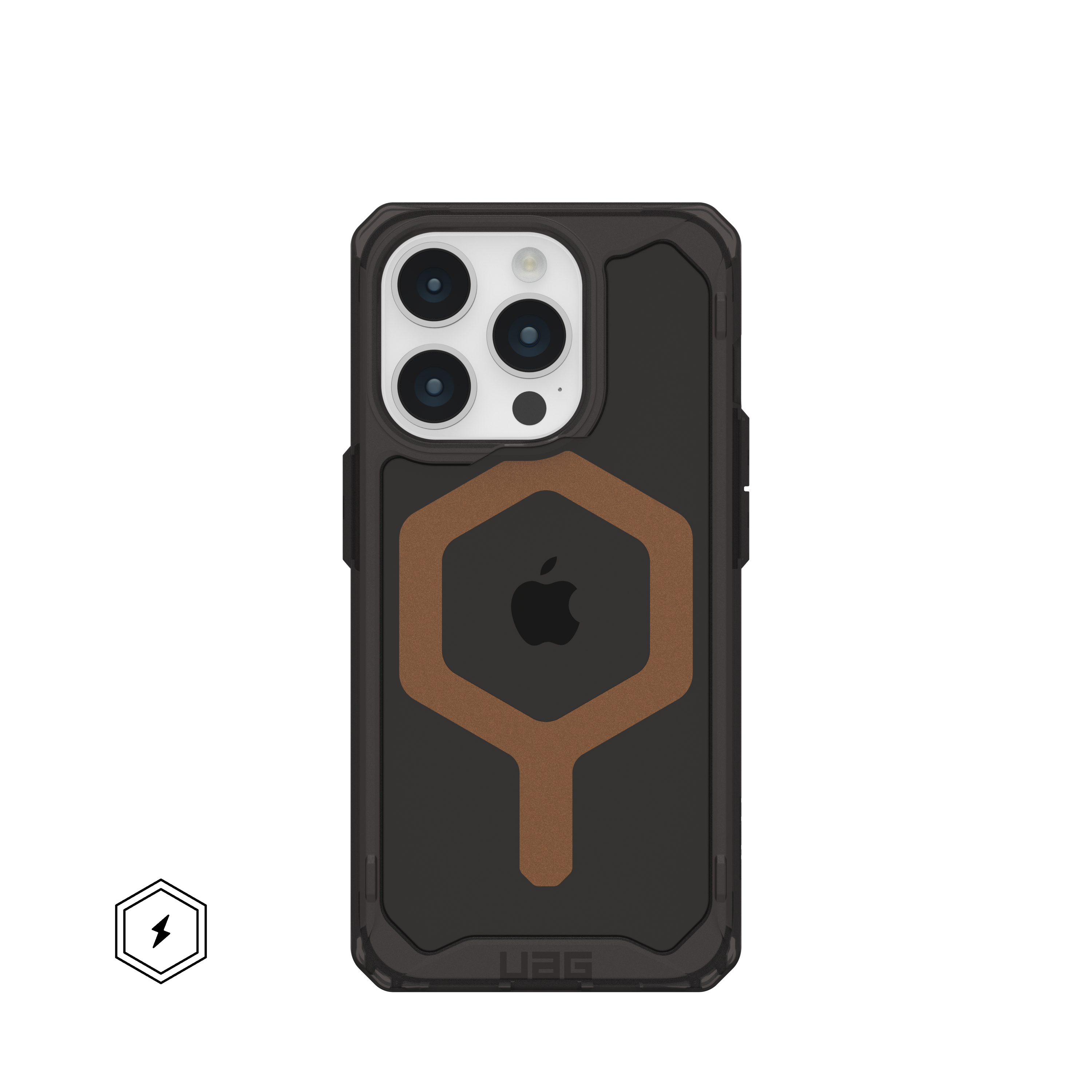 UAG - Plyo Pro Series Case with Magsafe for Apple iPhone 15 Pro - Black Bronze - Front_Zoom